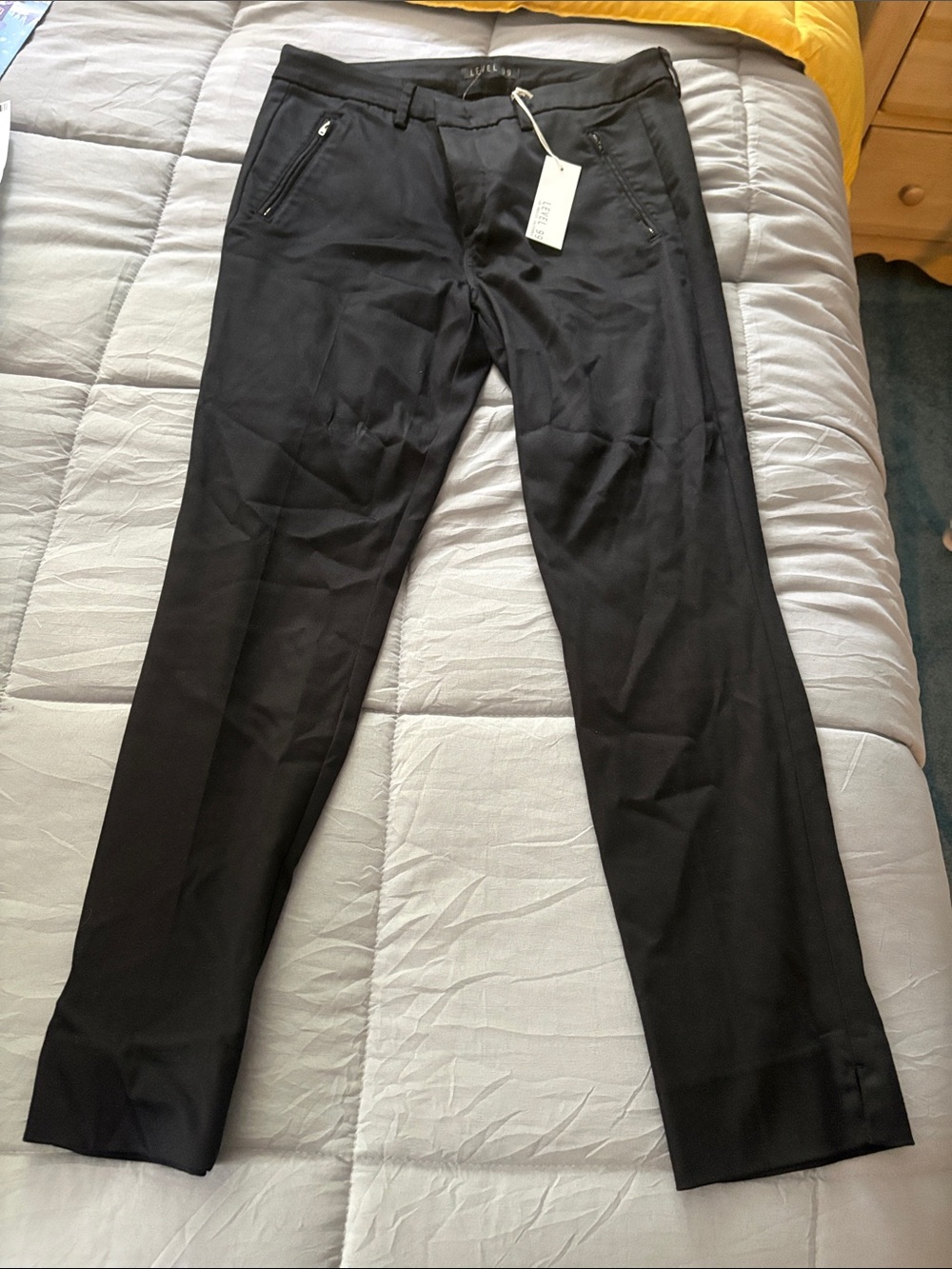 Level 99 Women's Straight Leg Pants in Black